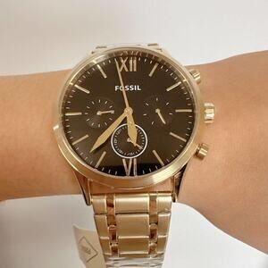 Fossil BQ2366 Fenmore Multifunction Gold-Tone Stainless Steel Watch